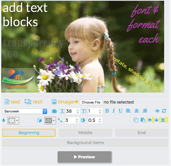 Vid One Layout Closeup